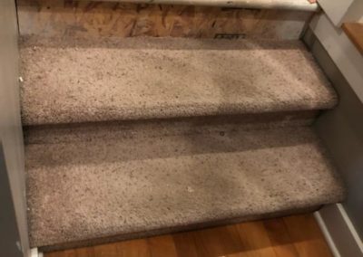 Before - Stairs - Fort Collins Carpet Flooring - Carpet, hardwood, tile, vinyl, laminate