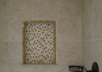 recessed shower wall - Fort Collins Flooring - Carpet, hardwood, tile, vinyl, laminate - Northern Colorado Carpets