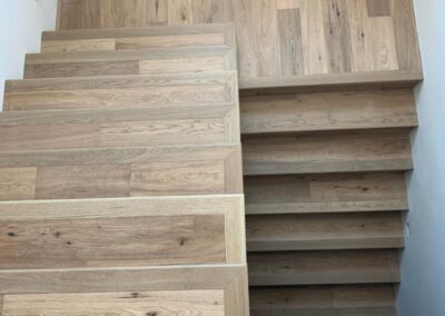 hardwood stairs lightwood